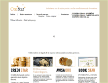Tablet Screenshot of orostar.es